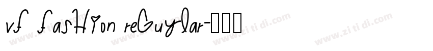 Vf Fashion Reguylar字体转换